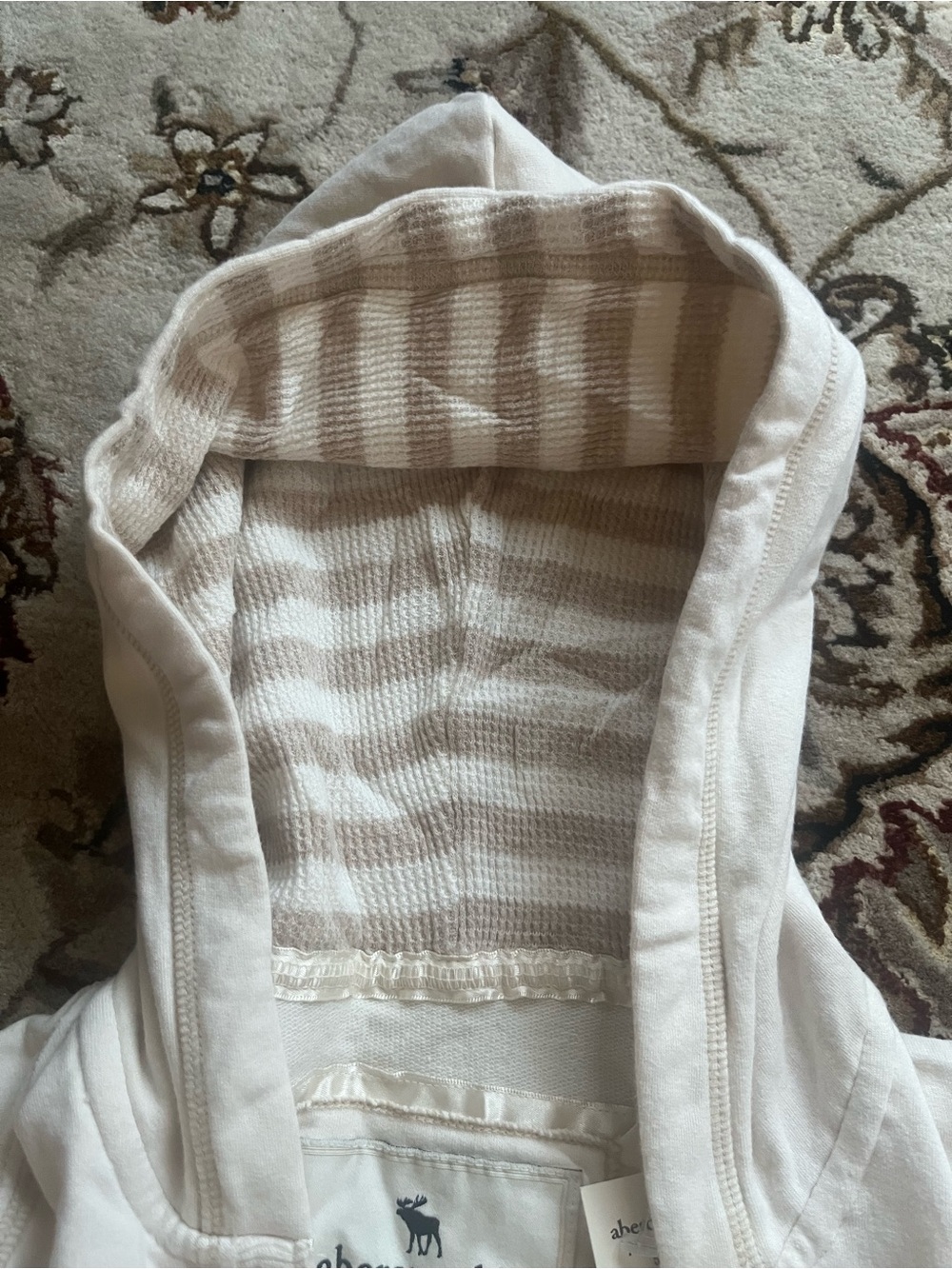 Vintage Y2K abercrombie vneck hoodie - Picture 5 of 7